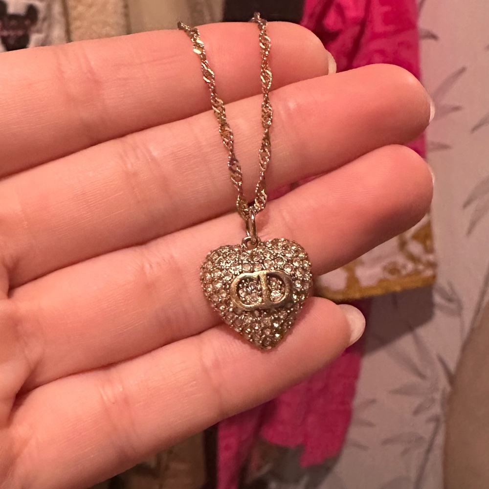 Ahava Jewels CD heart pendant necklace